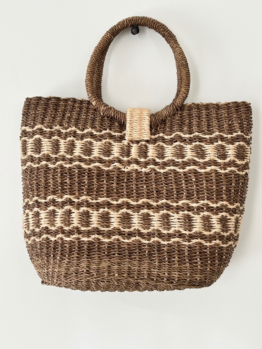 Handmade Woven Raffia & Rattan Bag - Picture 10 of 16